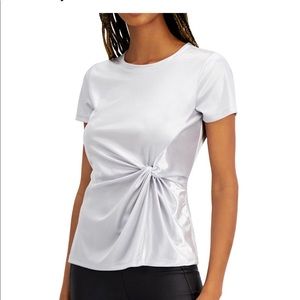- Inc short sleeved twist  shirt